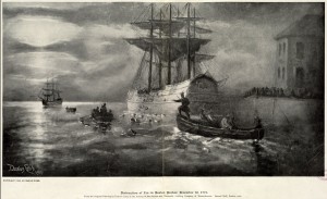 Destruction of the Tea in Boston Harbor