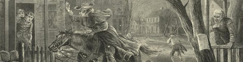 Paul Revere's Midnight Ride painting