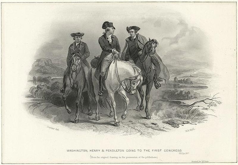 The first congressional congress leaders: Washington, Henry & Pendleton