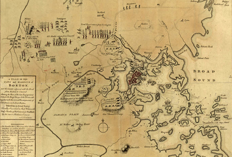 Map of the Battle of Lexington