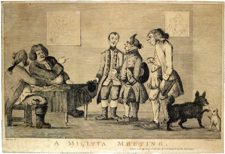 Militia Meeting, 1773. Historical Image Bank.