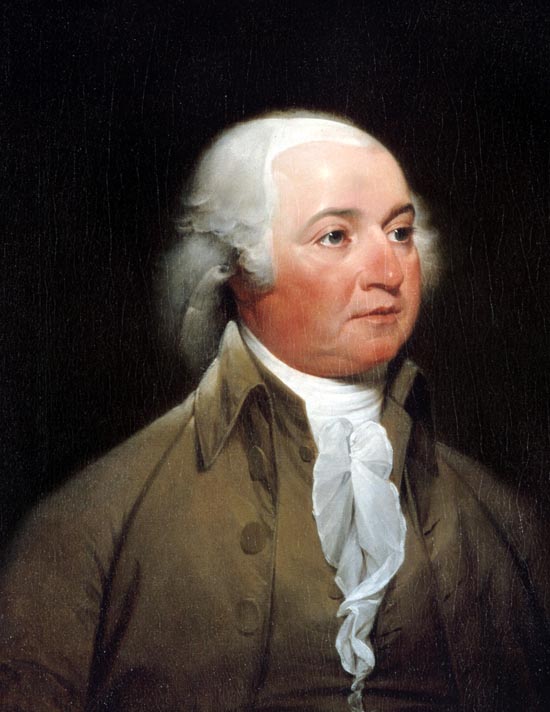 Portrait of John Adams facing right