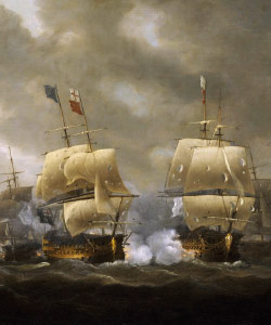 Portrait of the Battle of Guiberon Bay
