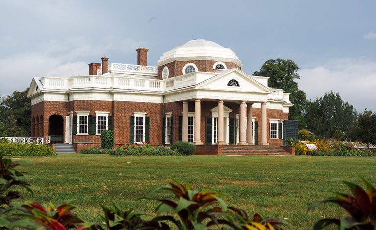Monticello Lawn and exterior in England