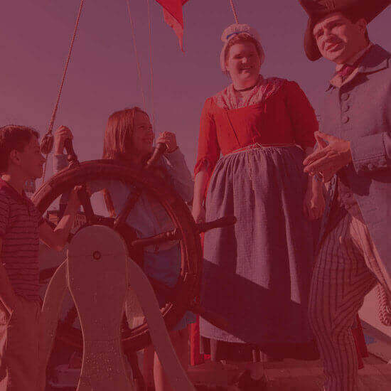 school group at the museum