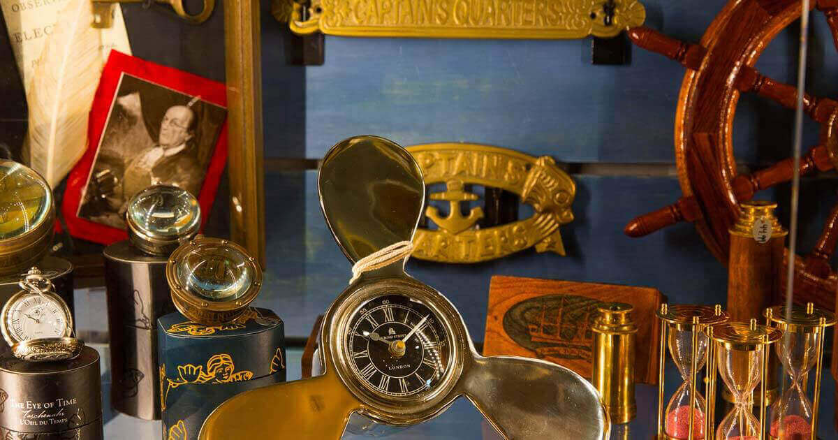 Gifts in the gift shop at the museum